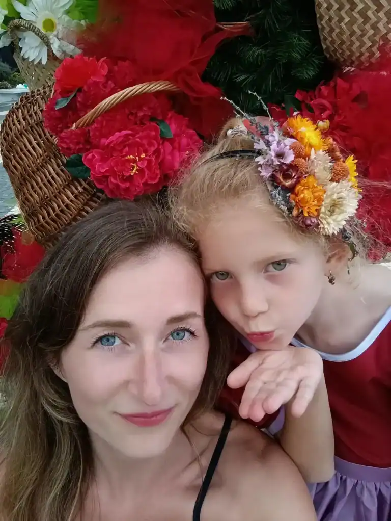 Nikola with her daughter Betty in Madeira
